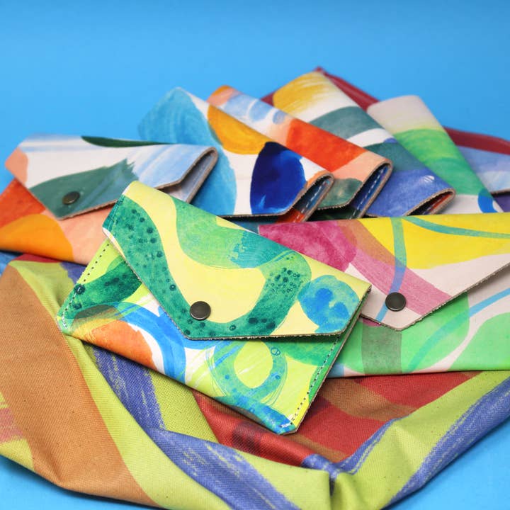 Hand painted Popper Purse for wholesale by Ark Colour Design