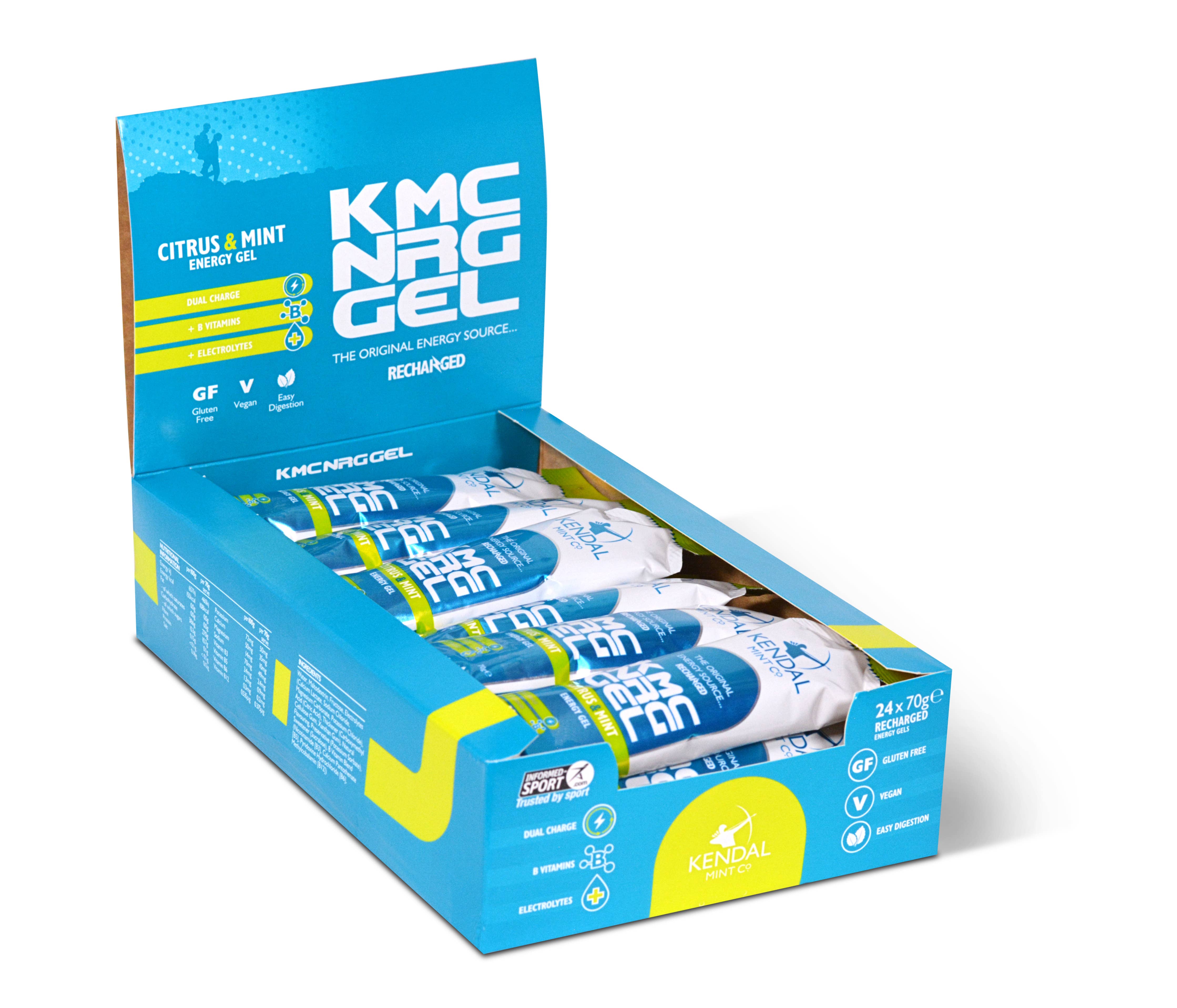 Kendal Mint Co® - Wholesale Sports/Energy Drink - KMC NRG GEL+ Citrus & Mint Caffeine Energy Gel 70g11