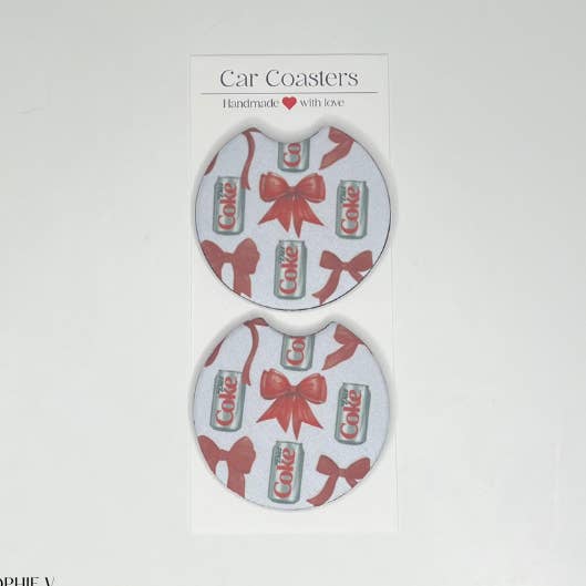 Diät-Cola-Auto-Untersetzer für den Großhandel von Sophie V. Designs