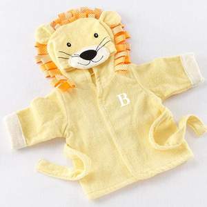 Baby Aspen – wholesale Robe – Kids – Big Top Bath Time"" Lion Hooded Spa Robe1