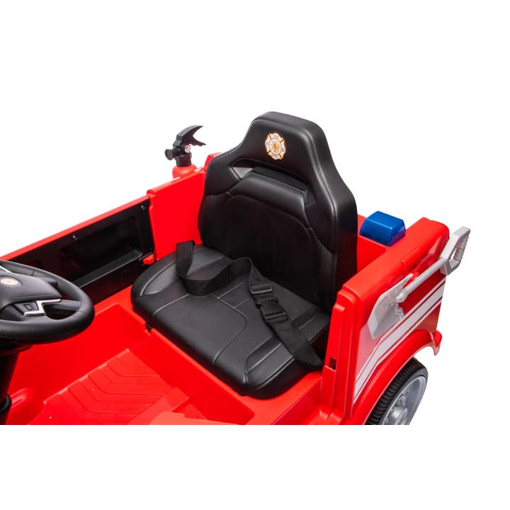 Red 12V Freddo Firetruck 1 Seater Ride on for wholesale on Faire