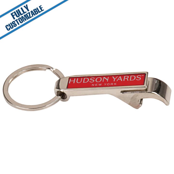 GiftWorksPlus - Wholesale Keychain - Unisex - Thin Engraved Bottle Opener Keychain - Fully Customizable