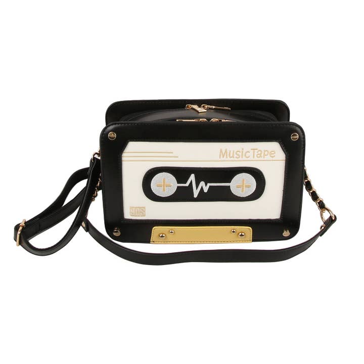 Retro Cassette Crossbody Bag for wholesale by Handbag Factory Corp