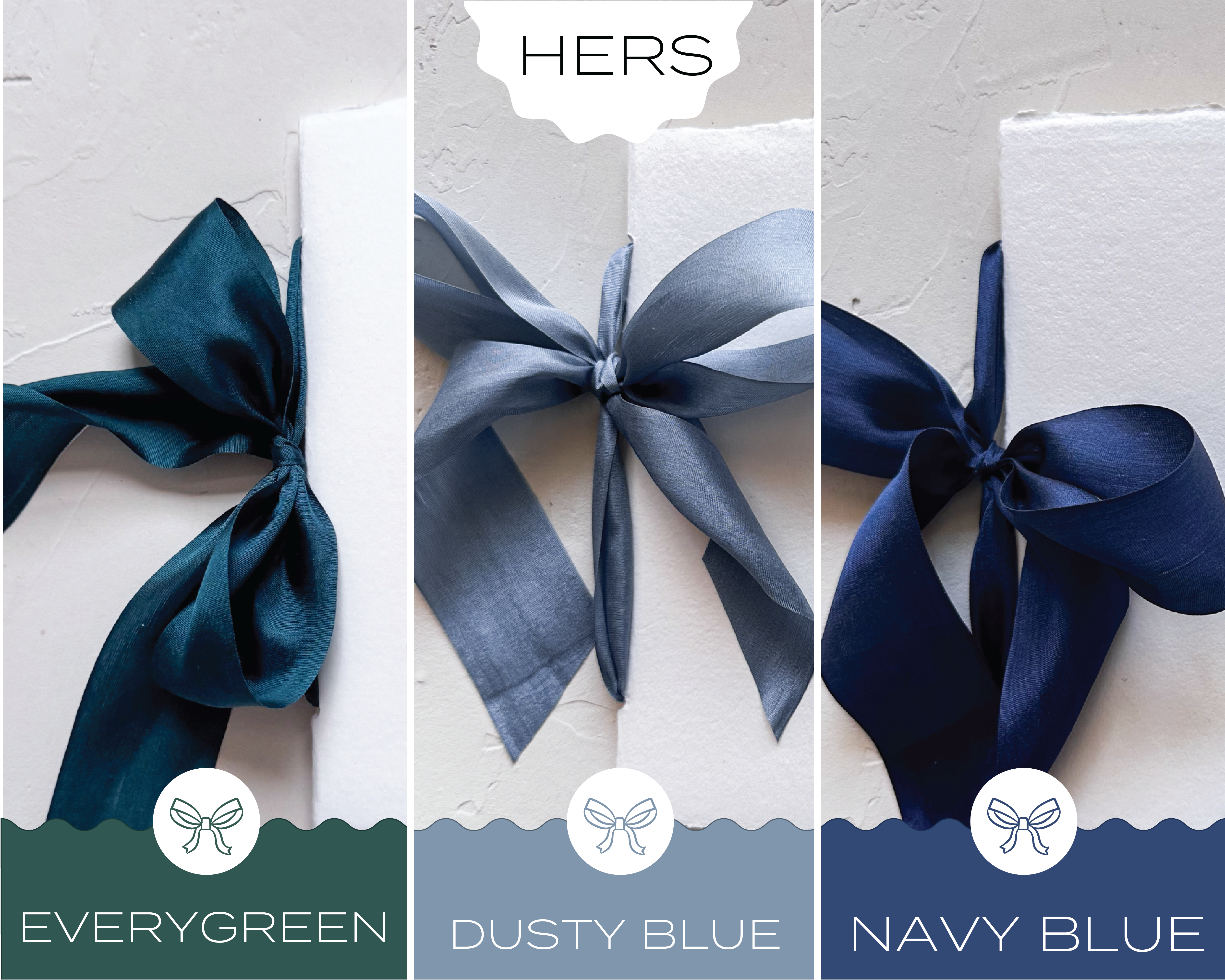 Knapp Design Co. – Engroshandel Dagbog – HER Bryllupsløftehæfte - Hvidt håndlavet papir med silkebånd5