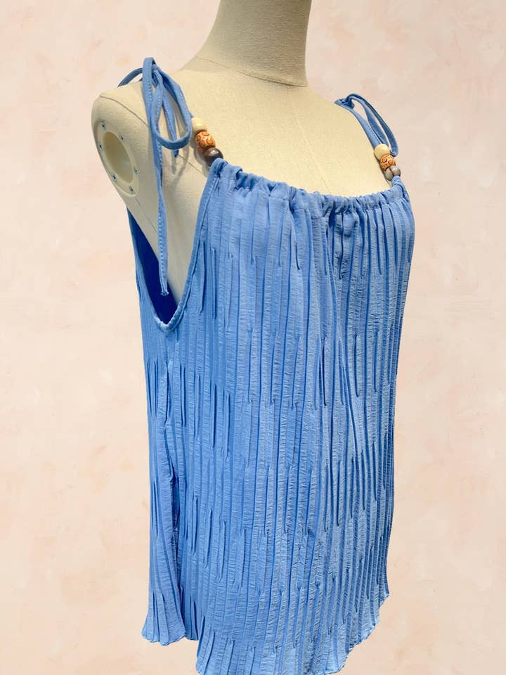 AMARIA - Wholesale Blouse – Women’s - Pleated top with thin straps - Viscose - 021416