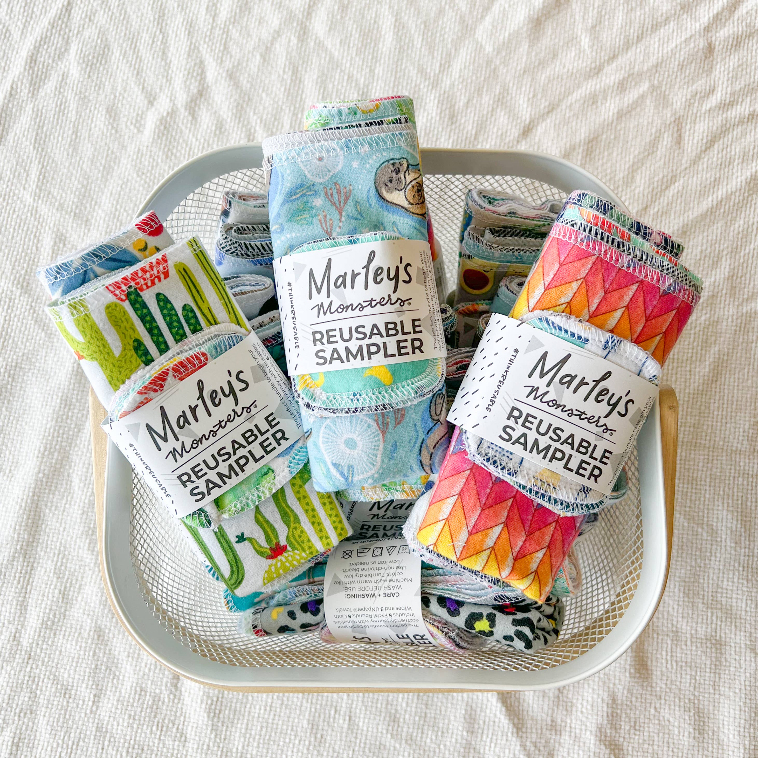 Marley's Monsters - Wholesale Cleaning Cloth - Reusable Cloth Sampler Set - Case of 60