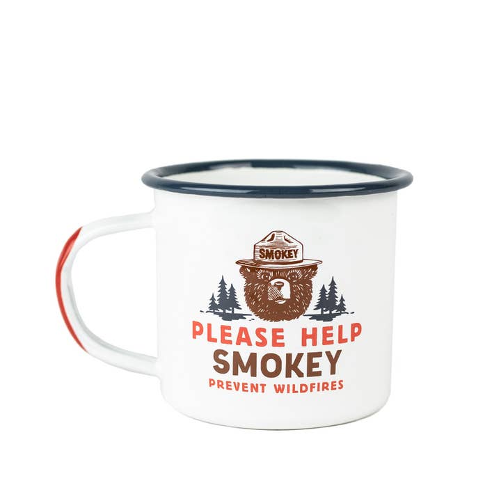 The Landmark Project - Wholesale Coffee Mug - Please Help Smokey Enamelware Mug