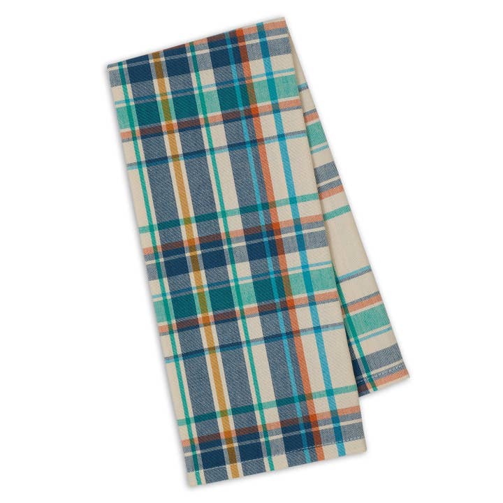 Happy Camper Plaid Dishtowel for wholesale by Design Imports