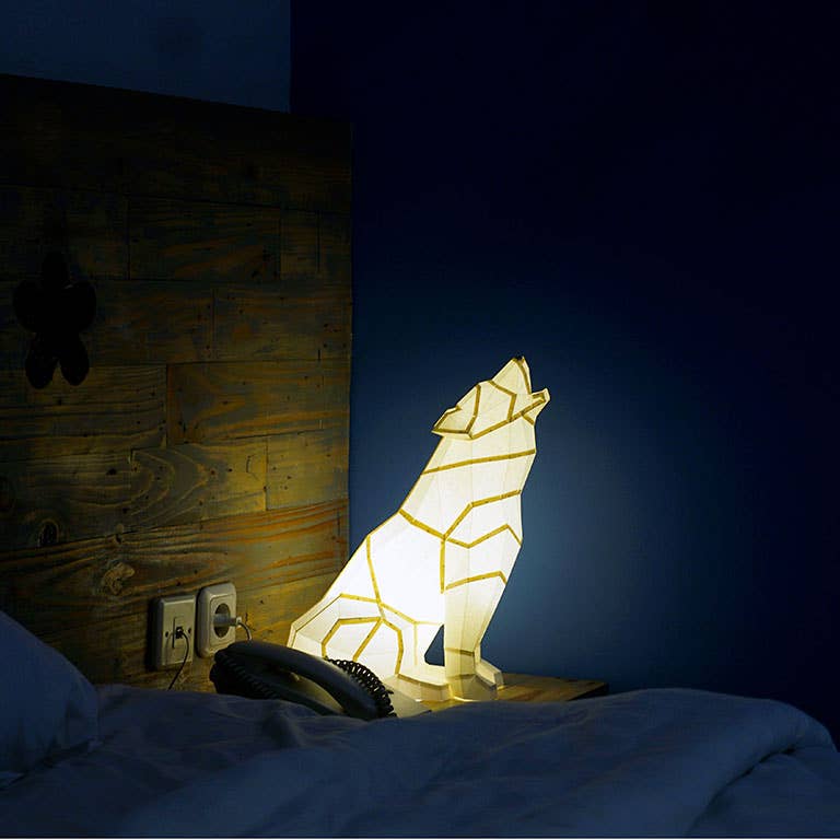 PAPERCRAFT WORLD – Großhandel Bastelset – Wolf 3D PaperCraft Origami Modell, Papierlampe21