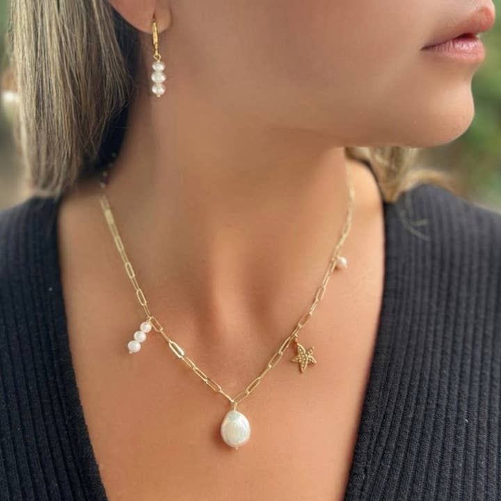 Star Fish Chain Necklace for wholesale by LPL Creations