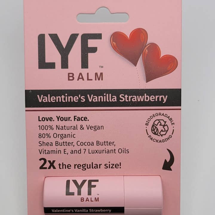 LYF Bálsamo - Baunilha Morango do Dia dos Namorados - Cartão de Suspensão para Varejo por atacado de LYF BRANDS