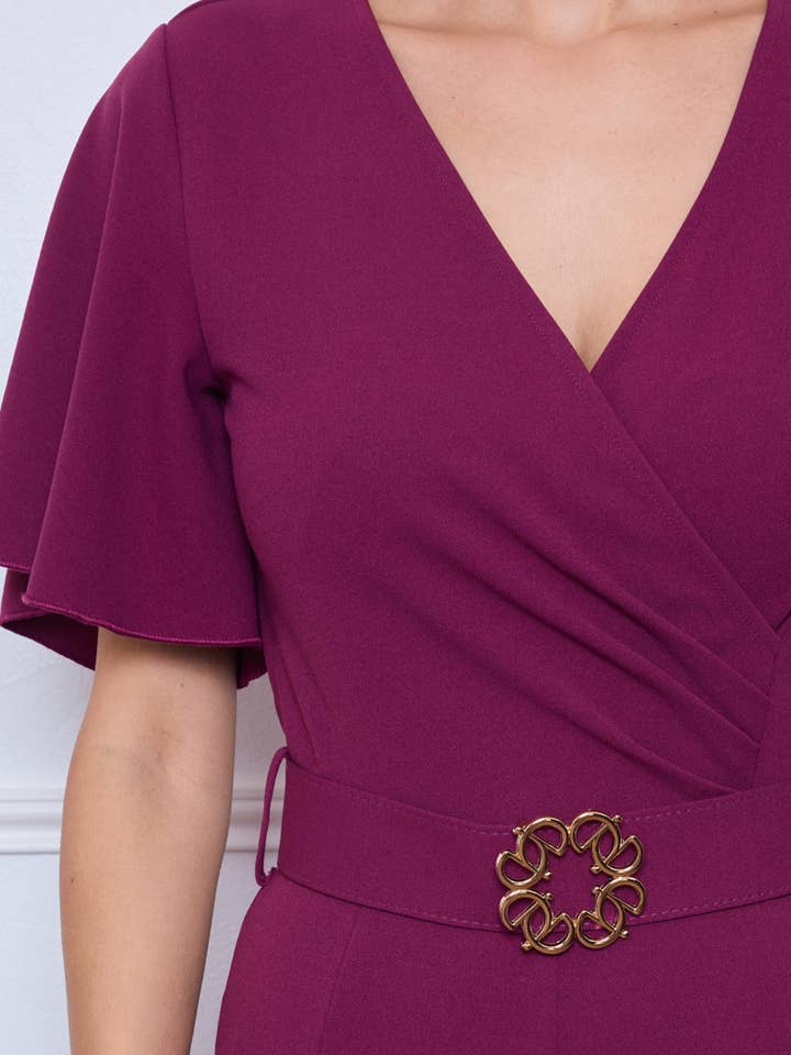 KICHIC - Wholesale Jumpsuit - Women's - Belted jumpsuit K58878