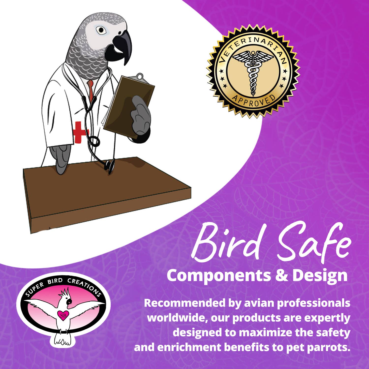 Super Bird Creations, LLC - Wholesale Bird swing/toy - Rainbow Raffia Sm.5