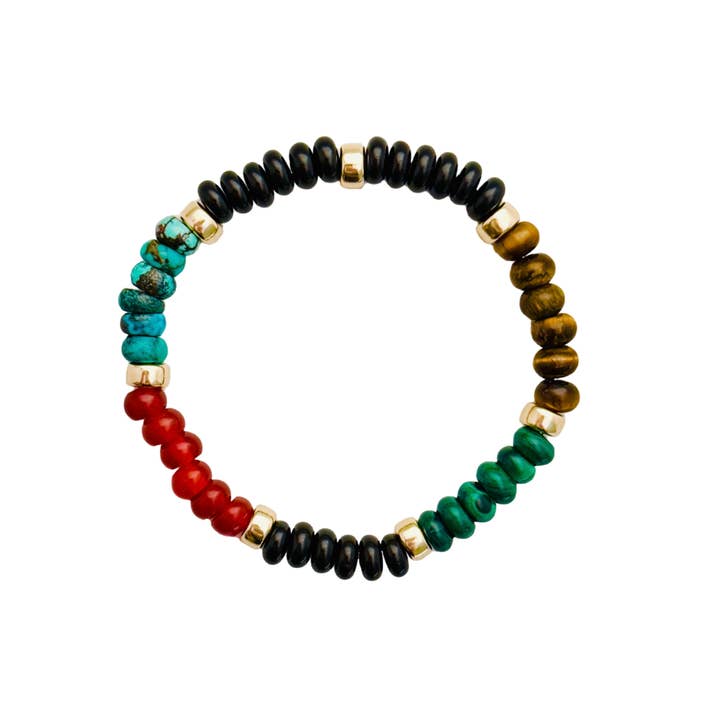 Chunk Multi-Stein-Armband für den Großhandel von Becket + Quill