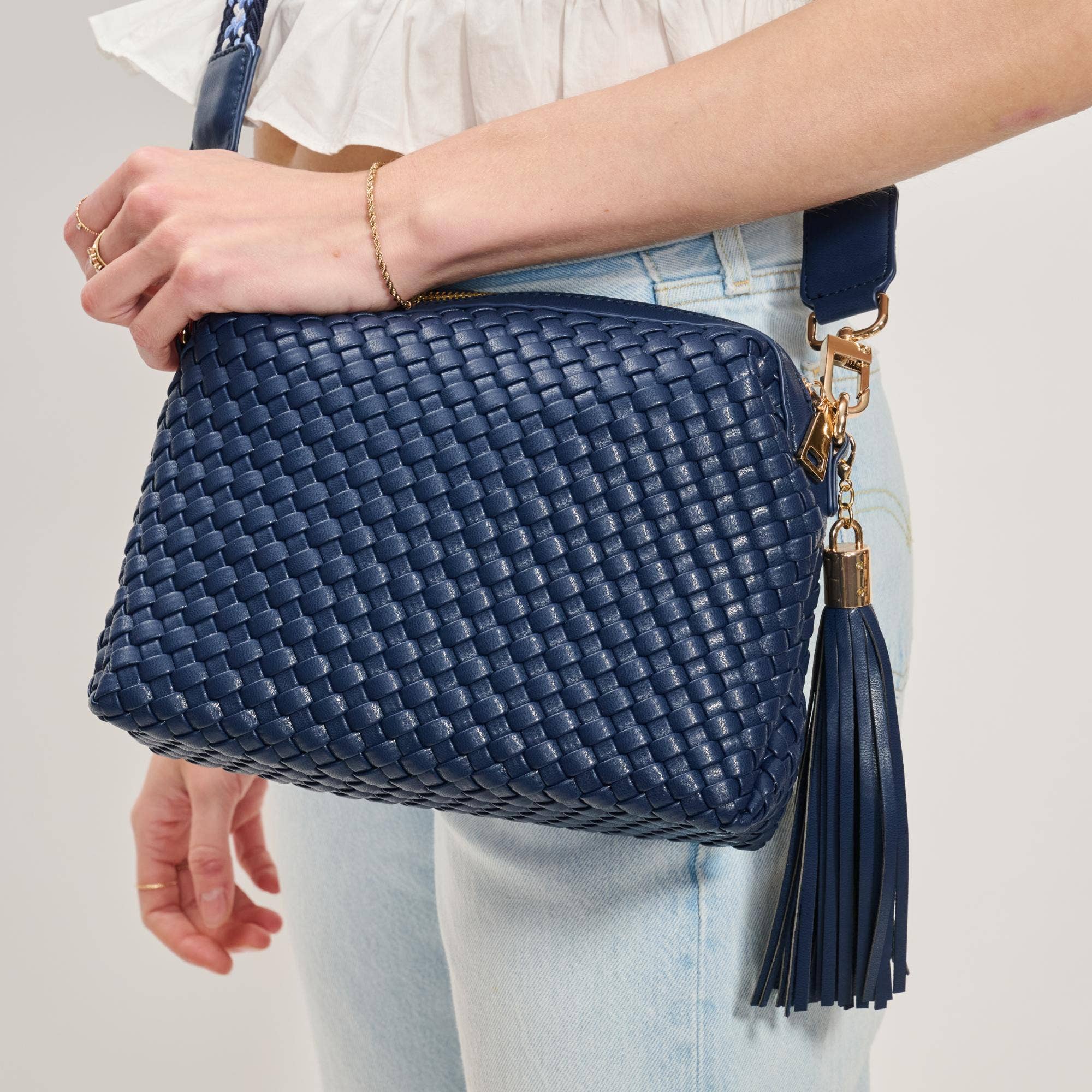 Moda Luxe – Großhandel Umhängetasche - Damen – Roxana Geflochtene Umhängetasche19