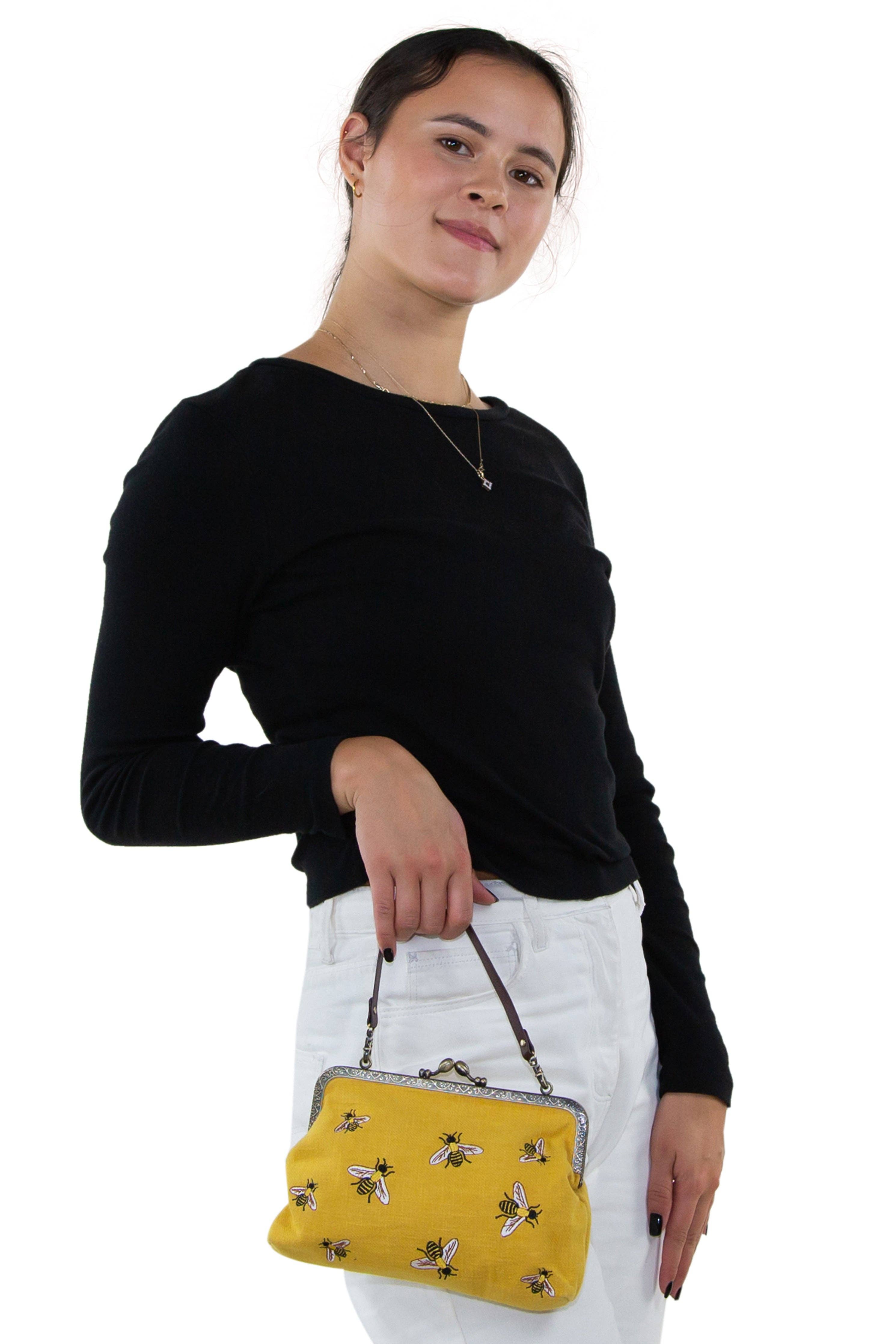 COMECO INC - Wholesale Clutch Bag - Women's - Bees Kisslock Bag5