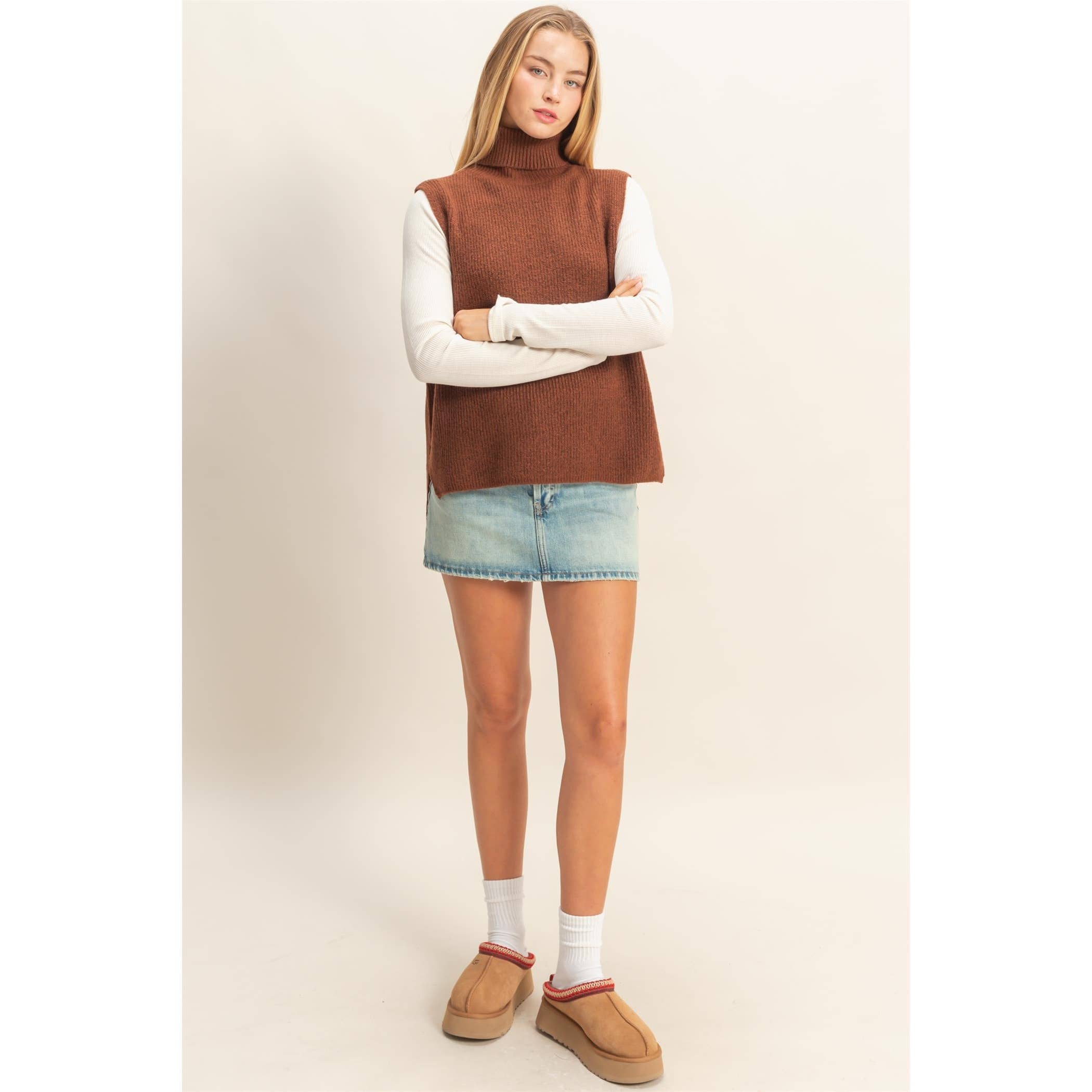 HYFVE – Großhandel Pullunder – Damen – Ärmelloser Rollkragenpullover-Weste19