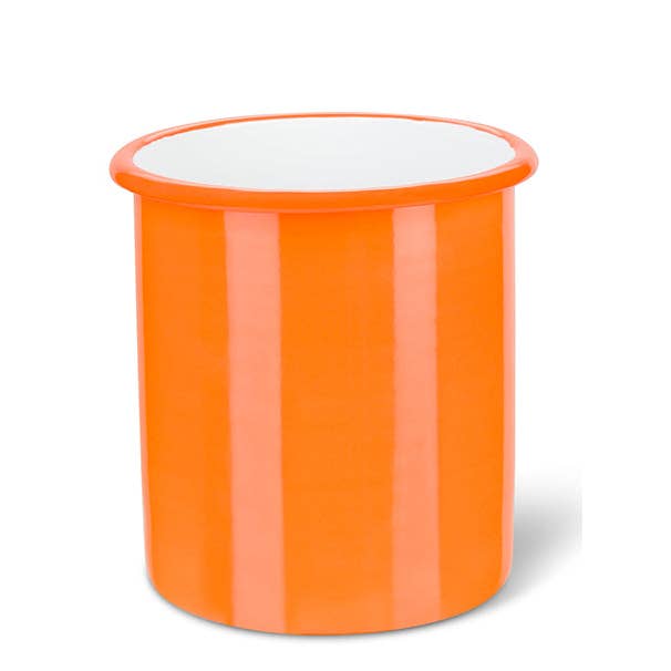 Suporte de Utensílio Tall Esmalte em Chama Laranja/ Branco Brilhante por atacado de BRITISH COLOUR STANDARD - Europe