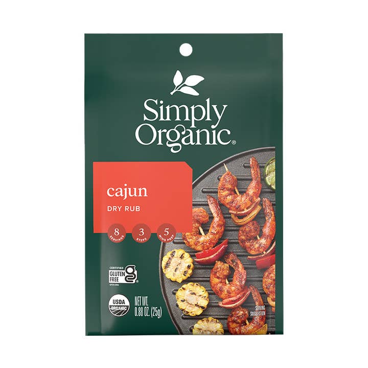 Simply Organic Cajun Dry Rub, Certified Organic for wholesale by Simply Organic