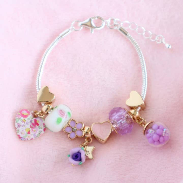 Lauren Hinkley Australia - Venta al por mayor Pulseras de abalorios/colgantes - Pulsera Petite Fleur Violette