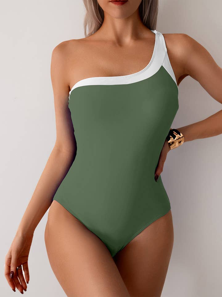 Wholesalesir - Wholesale One Piece Swimsuit - Women's - Color Blocked One-piece Bikini3