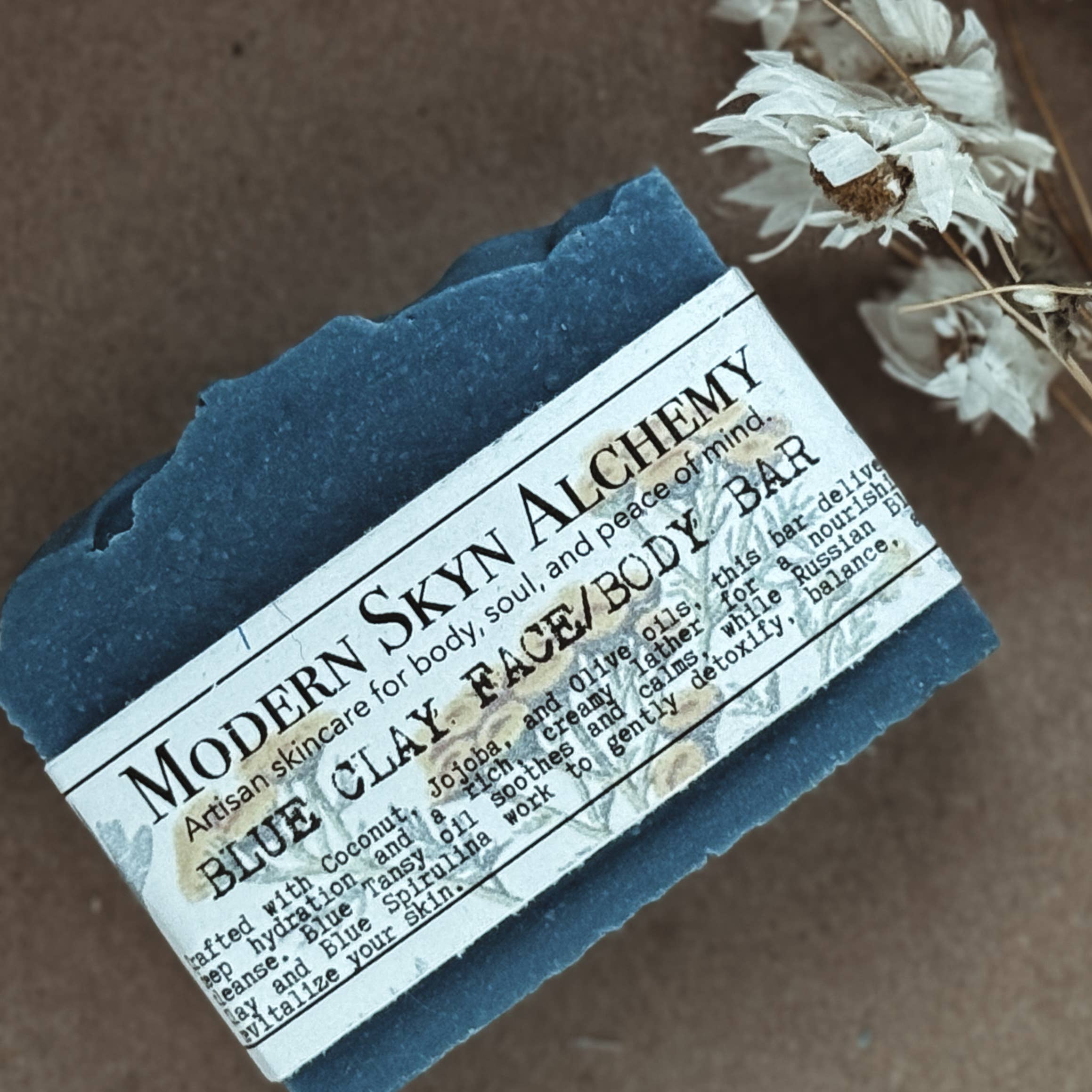 Modern Skyn Alchemy LLC. - Wholesale Bar Soap - Blue Clay Face/Body Bar2
