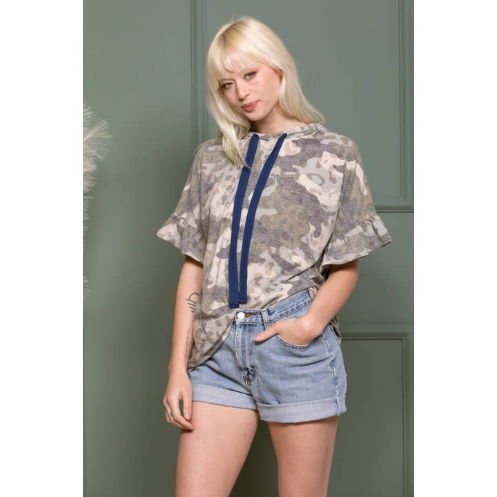 Maddie Camo Hoodie voor wholesale door salt & bit