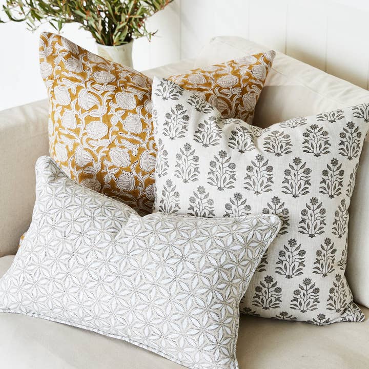 Walter G - Wholesale Throw Pillow Cover - Marbella Saffron Pillowcase5