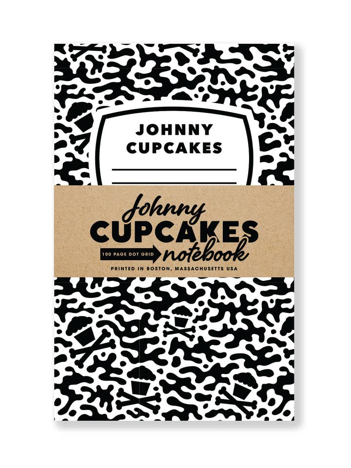 JC Composition Notebook - 100 Page Dot Grid for wholesale by Johnny Cupcakes