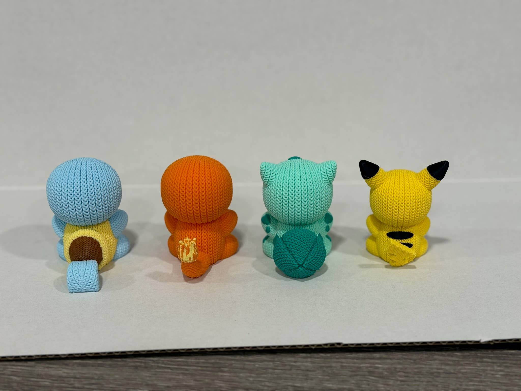 Upstate Design Decor – wholesale Decorative figurine – Pokemon Figures, 3D Printed Knitted texture, Single or Set6