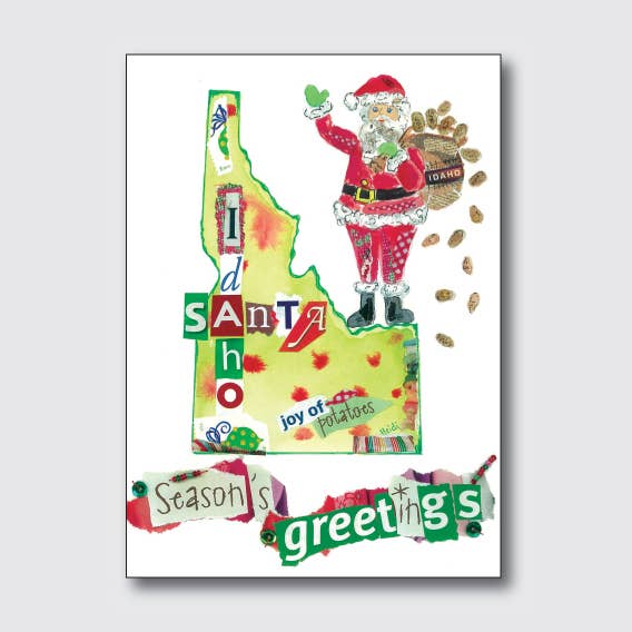 Idaho Santa for wholesale by Chique Lixo Greeting Cards