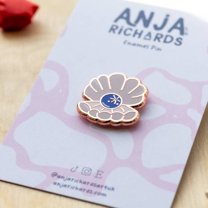 Mini Spilla Ostrica di Perla per la vendita all'ingrosso da parte di Anja Richards Art