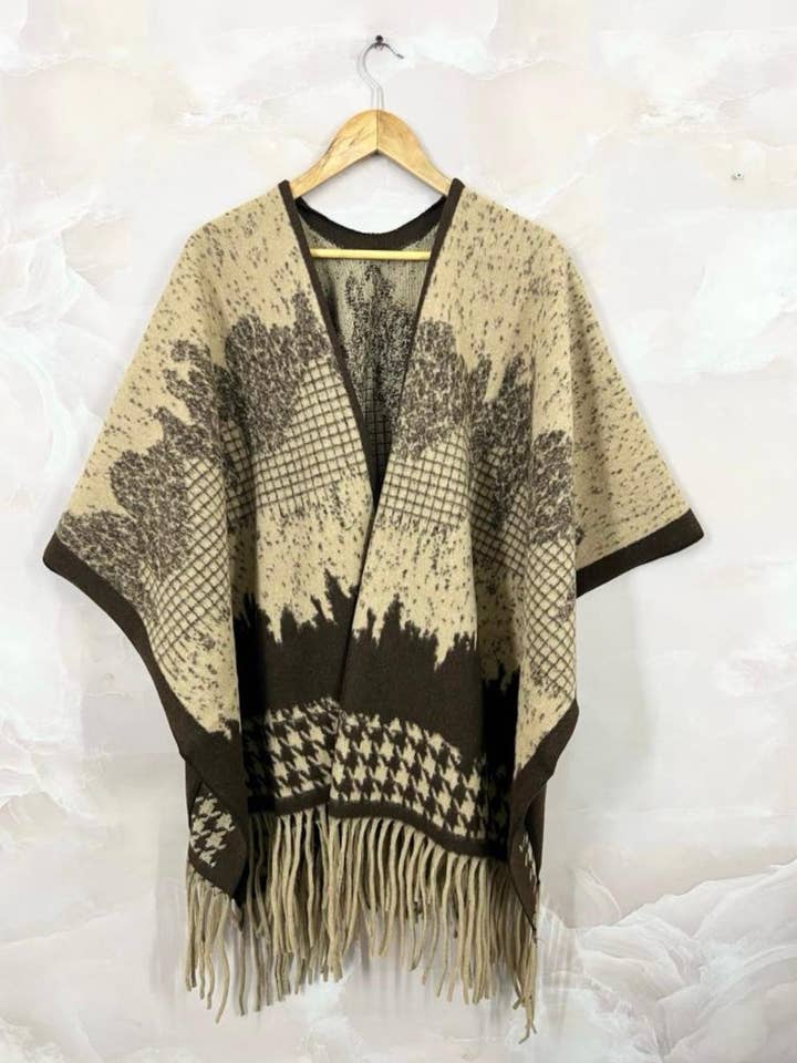 Poncho invernale PON-7 per la vendita all'ingrosso da parte di LINETA