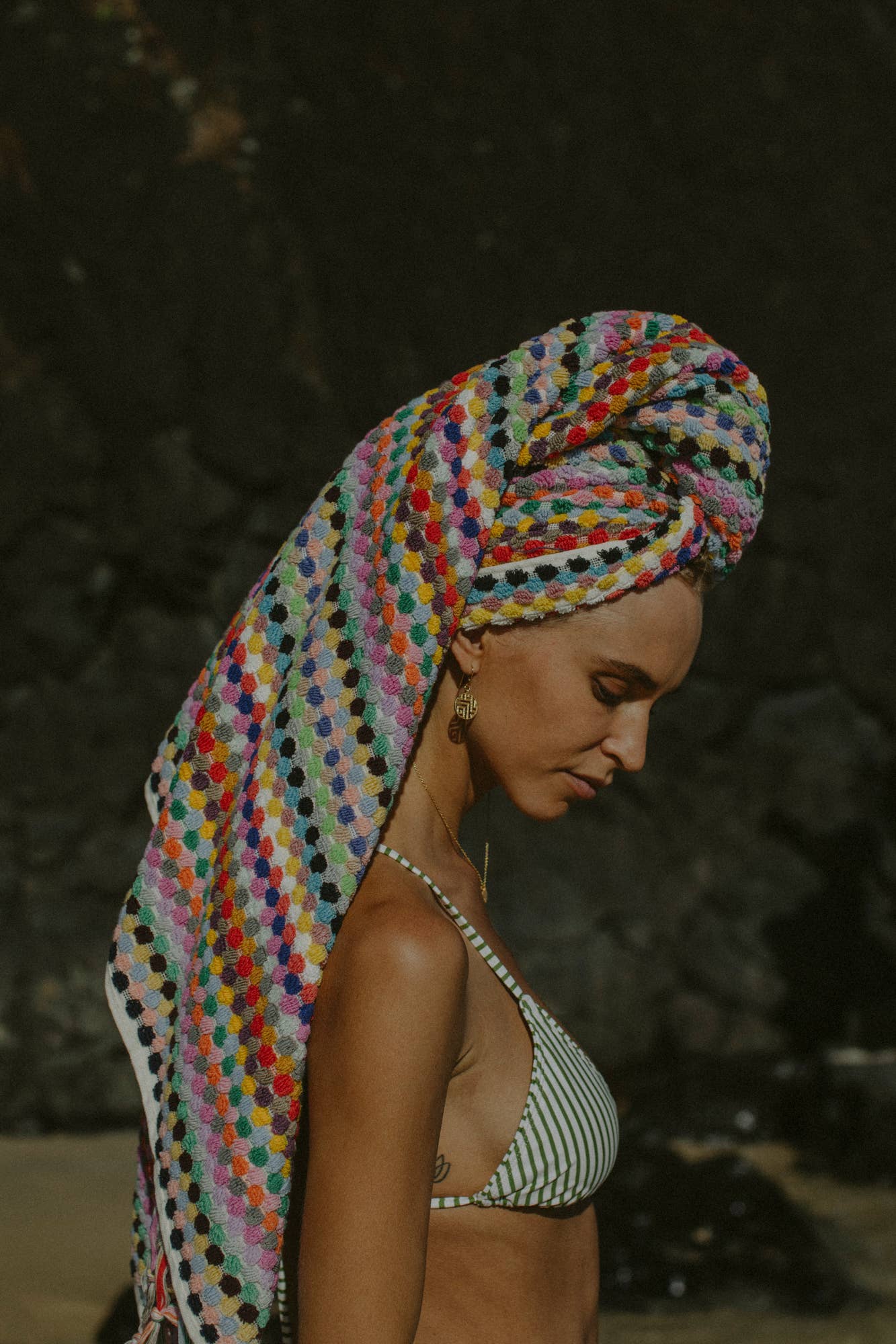 MAYDE - Vente Serviette de plage - Serviette Rainbow - Multi3