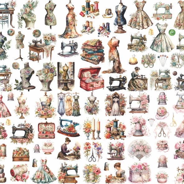 Carta di riso vittoriana per découpage - formato A4 - confezione da 6 fogli – Craft Kreatively per la vendita all'ingrosso da parte di Craft Kreatively