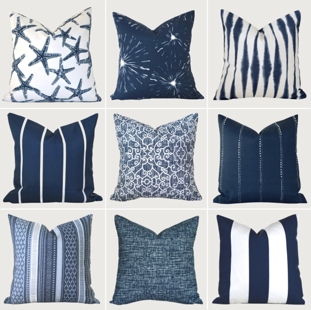 Moderny - Wholesale Throw Pillow Cover - Navy Shades Cushion Covers0