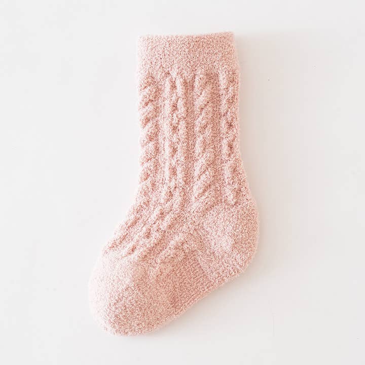 Little Trendy - Wholesale Socks - Baby - Baby newborn twist texture thickened warm socks3