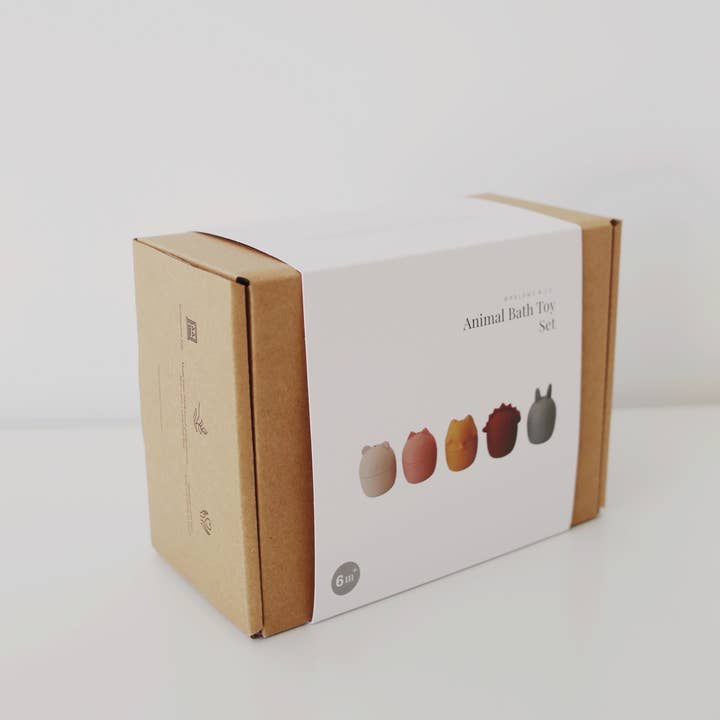 Marlowe & Co - Wholesale Bath Toy - Baby - Animal Mold Free Silicone Bath Toy Set 11