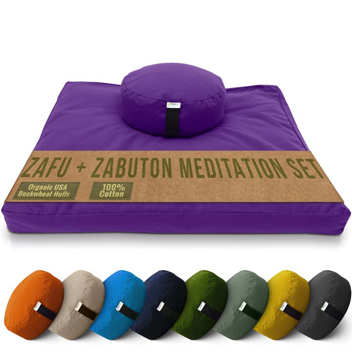 Bean Products - Wholesale Meditation Supplies - Zafu + Zabuton Meditation Cushion Set - Cotton ..Made in USA9