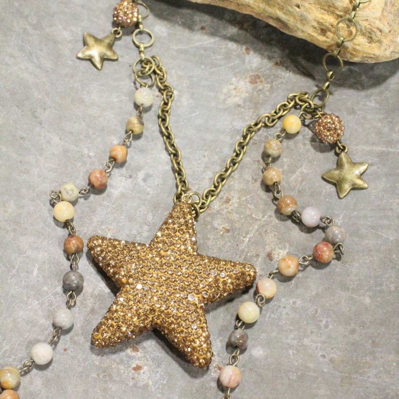 The Primitive Peddler, Inc. - Wholesale Pendant/Charm Necklace - Stars In The Night Sky Layered Necklace4