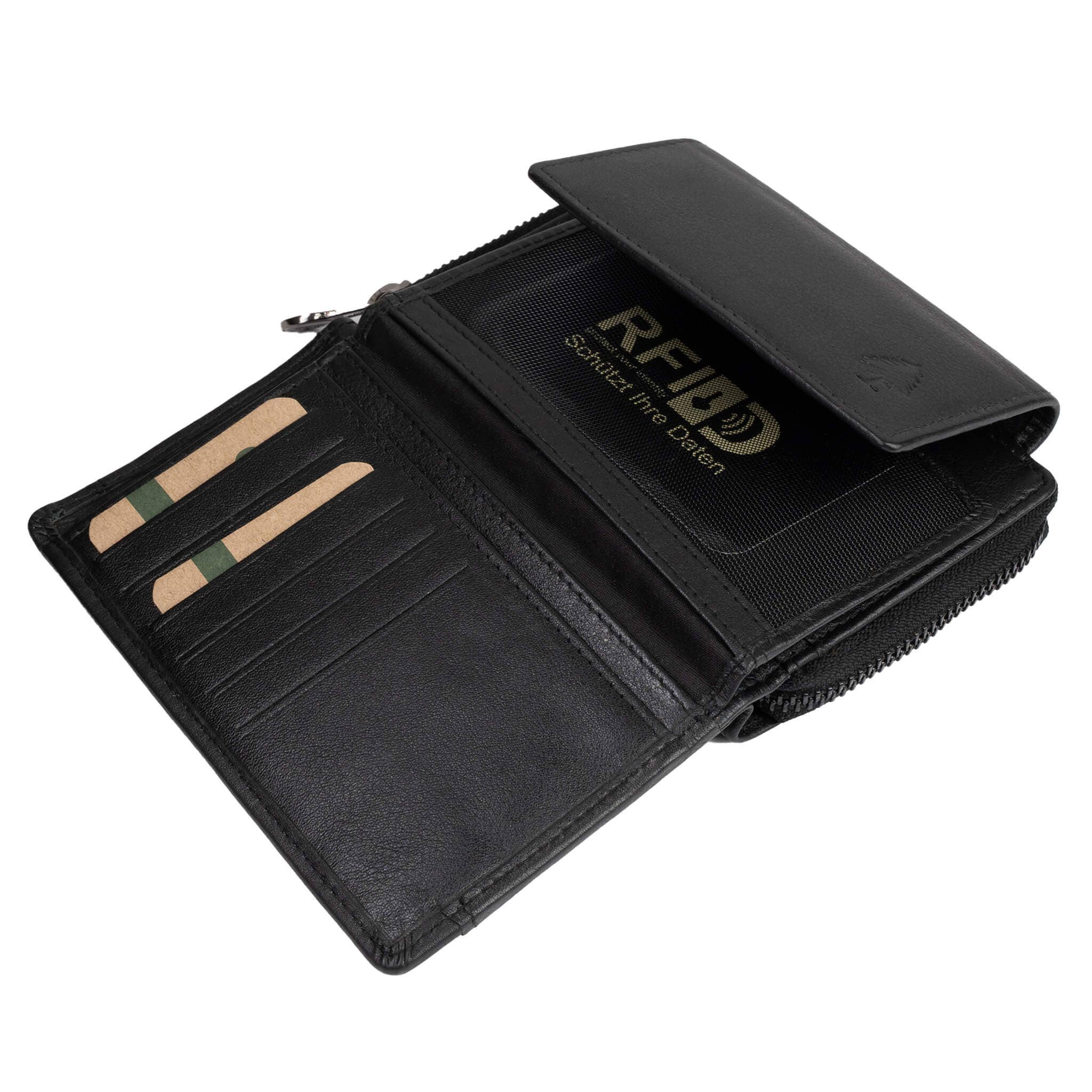 Greenwood - Wholesale Wallet - Women's - Kazu Wallet Women Medium Leather Purse Ladies RFID8