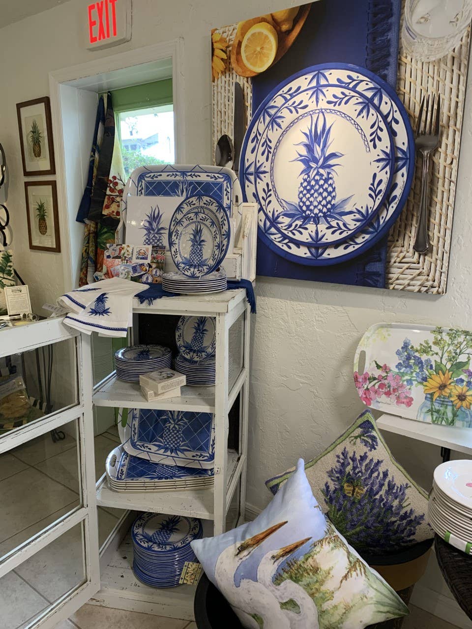 Bamboo Table - Vente Assiette - Assiette à dîner en bambou Blue Pineapple12