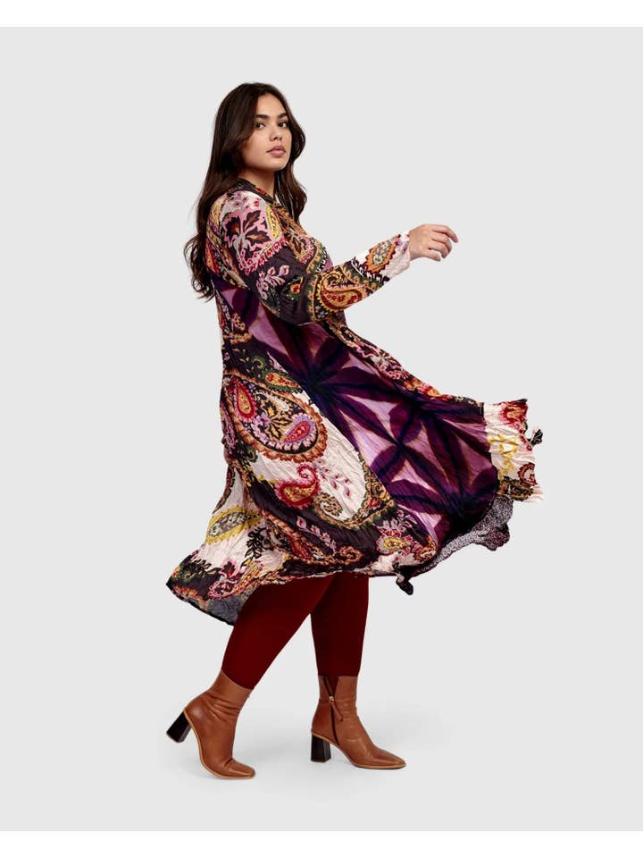 Lavinia Swing Dress, Paisley for wholesale on Faire