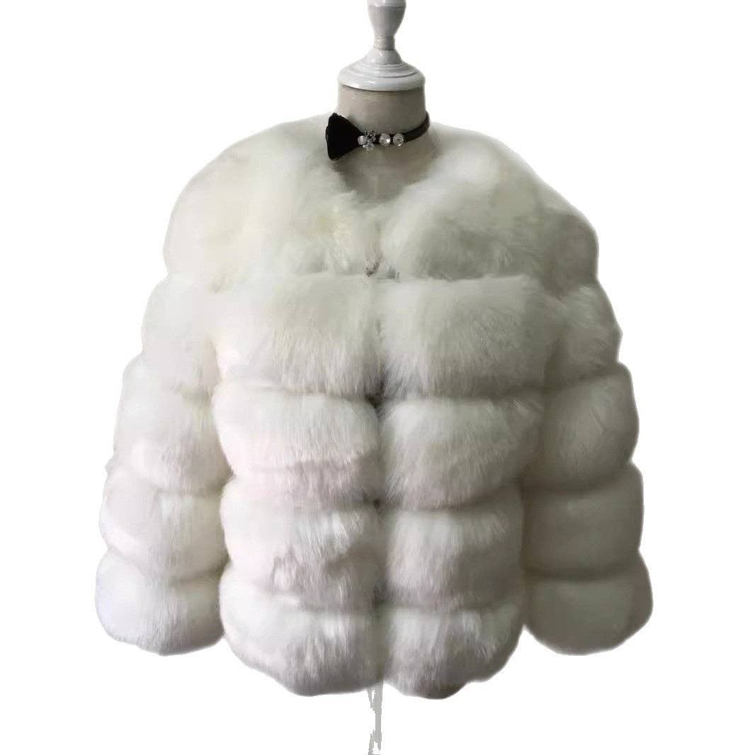 Marayn – wholesale Jacket – Women's – Luxury Faux Fox Fur Short Jacket for Women24