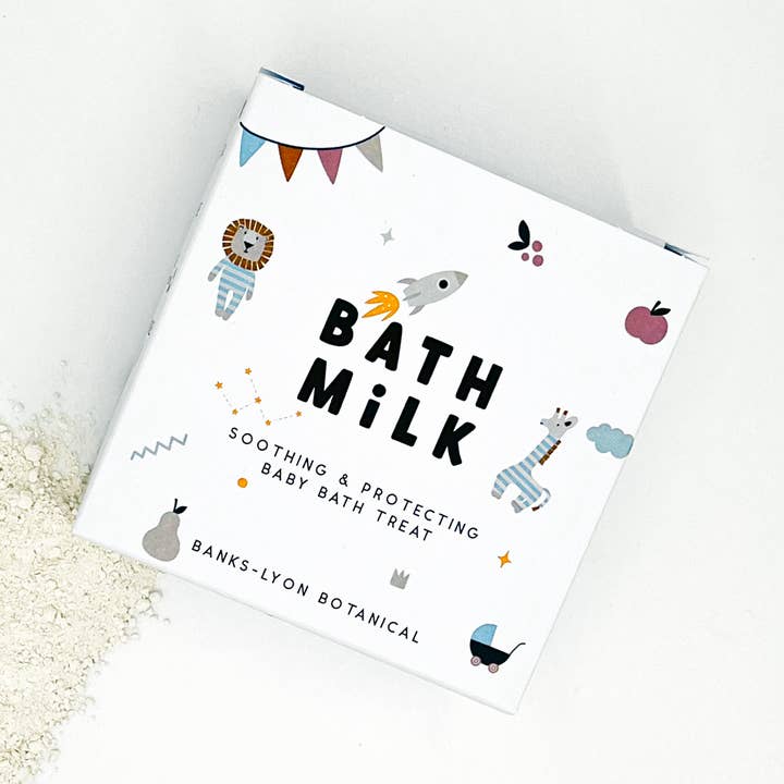 Latte da bagno per bambini (100g) per la vendita all'ingrosso da parte di Banks-Lyon Botanical