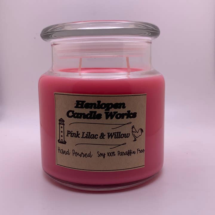 Roze lila wilg large 20oz voor wholesale door Henlopen Candle Works