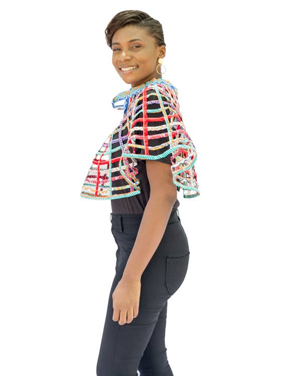 Afrikanischer Wachsdruck Korb Cape für den Großhandel von Cadling Fashions Ltd