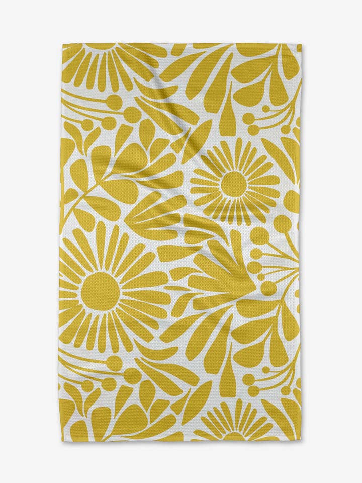 Sunlit Blooms Tea Towel for wholesale by Geometry