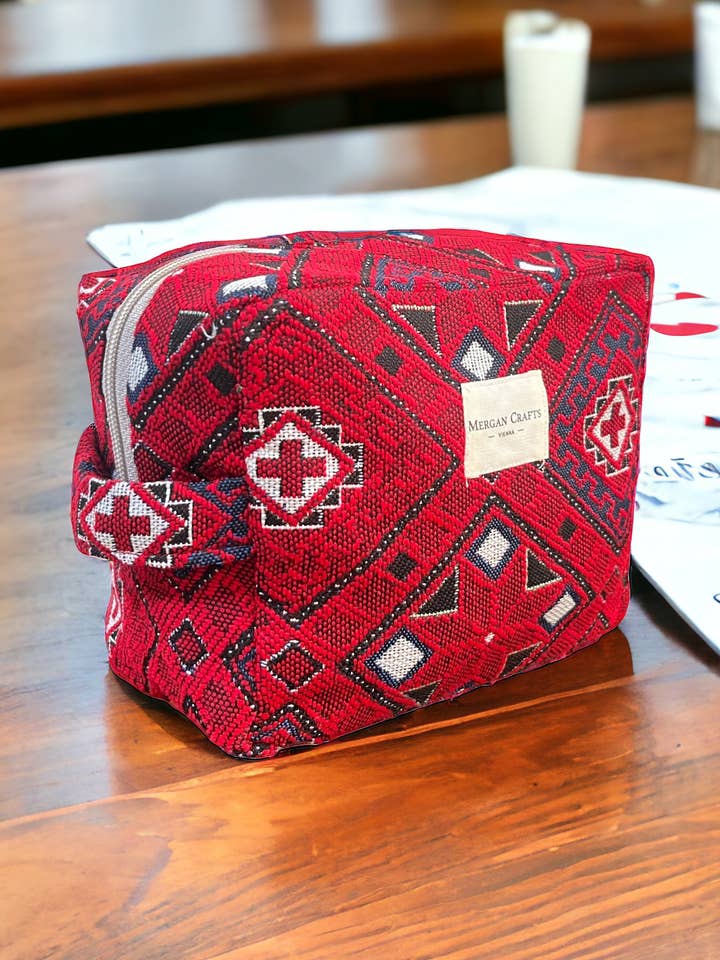 Toiletry Bag, Shower Bag, Cosmetic Bag - Tribal for wholesale by MERGAN CRAFTS - TEXTILE