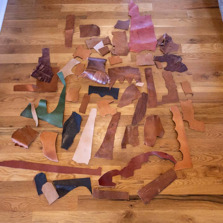 Kc Laser Co - Wholesale Craft Supplies - 4 Pounds Leather Scrap - Laser Safe Vegetable Tan2